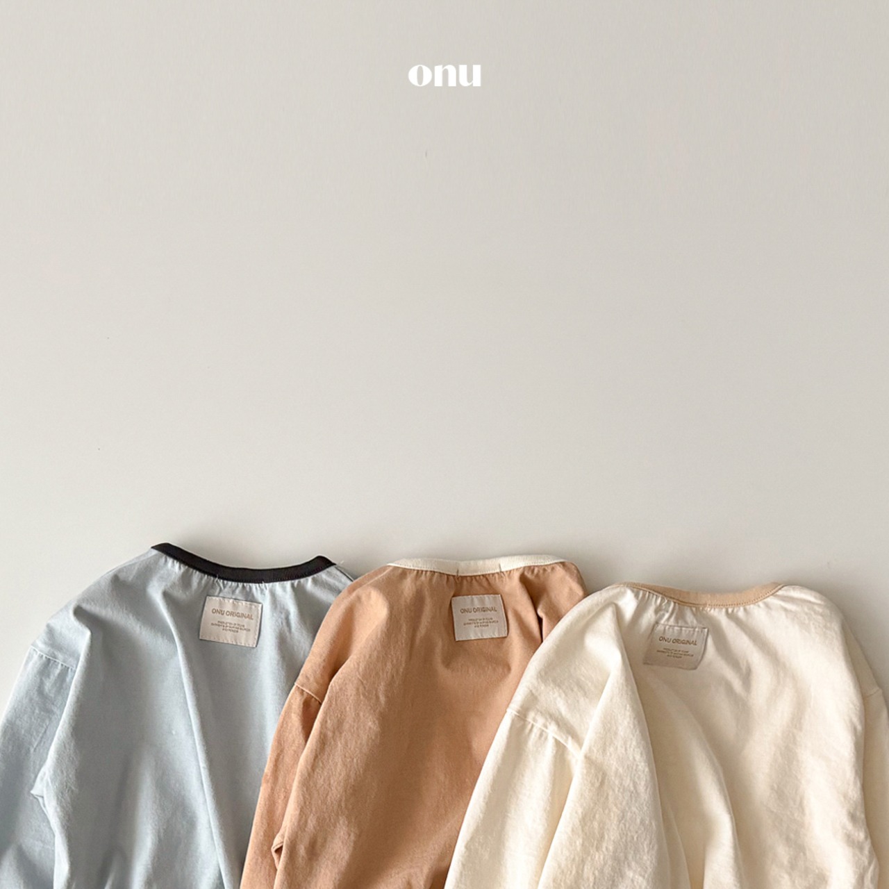 ONU 26/SS Basic Rib-Trim T-Shirt