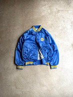 80's-90’s NYLON SATIN VARSITY JACKET “Gulf”