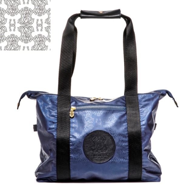 【NAVY / 総柄】TOTE BAG／トートバッグ