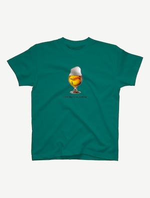 【ビールの中でしか･･･ウミガメ】Tシャツ（アップルグリーン）