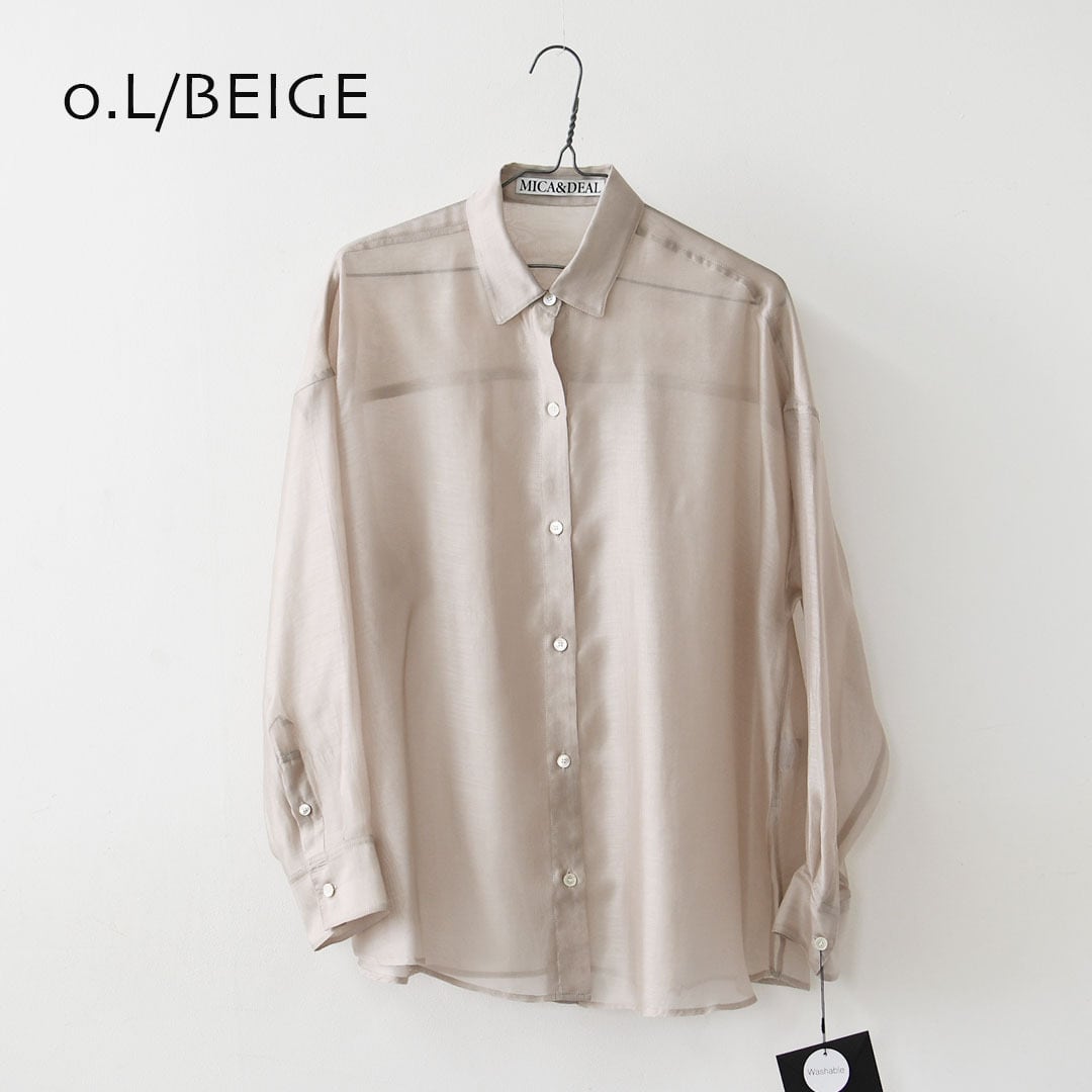 MICA&DEAL [マイカアンドディール] sheer shirt [0126101043] シアー