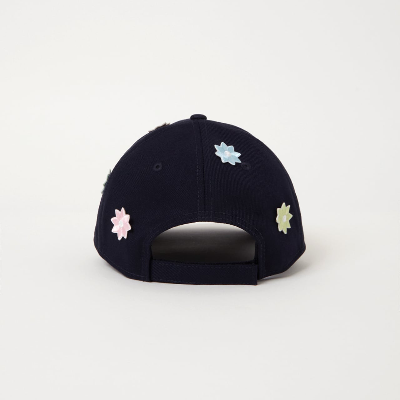 Rainbow 3D Flower Cap(Navy) | NICK GEAR