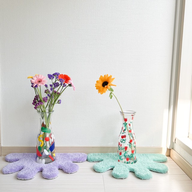Flower vase rug【9色展開】
