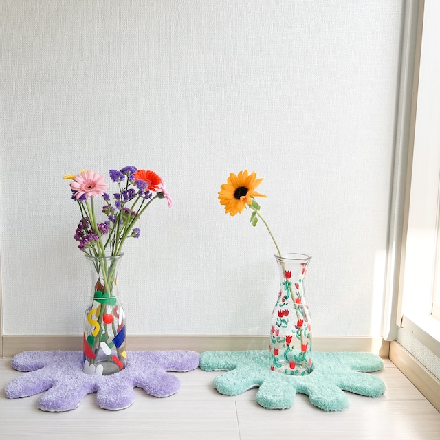 Flower vase rug【9色展開】