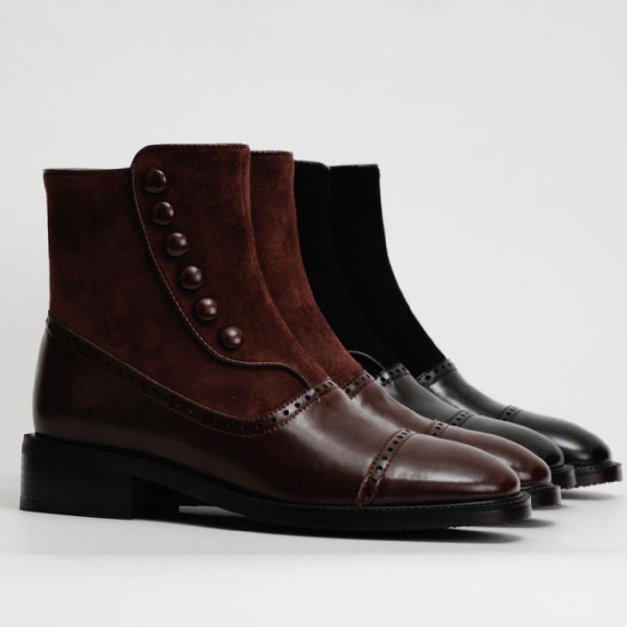 Cavalière Suede Mix Short Boots F0845