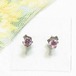 シルバー製ピンクのキュービックジルコニアのピアス アクセサリーのセール通販　11745S