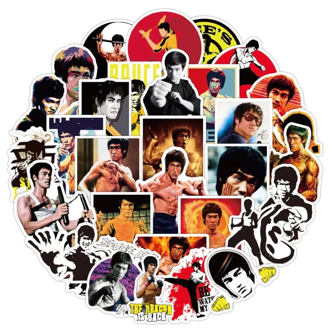 ブルースリー ステッカー 50枚セット Bruce Lee Sticker | BF MERCH'S
