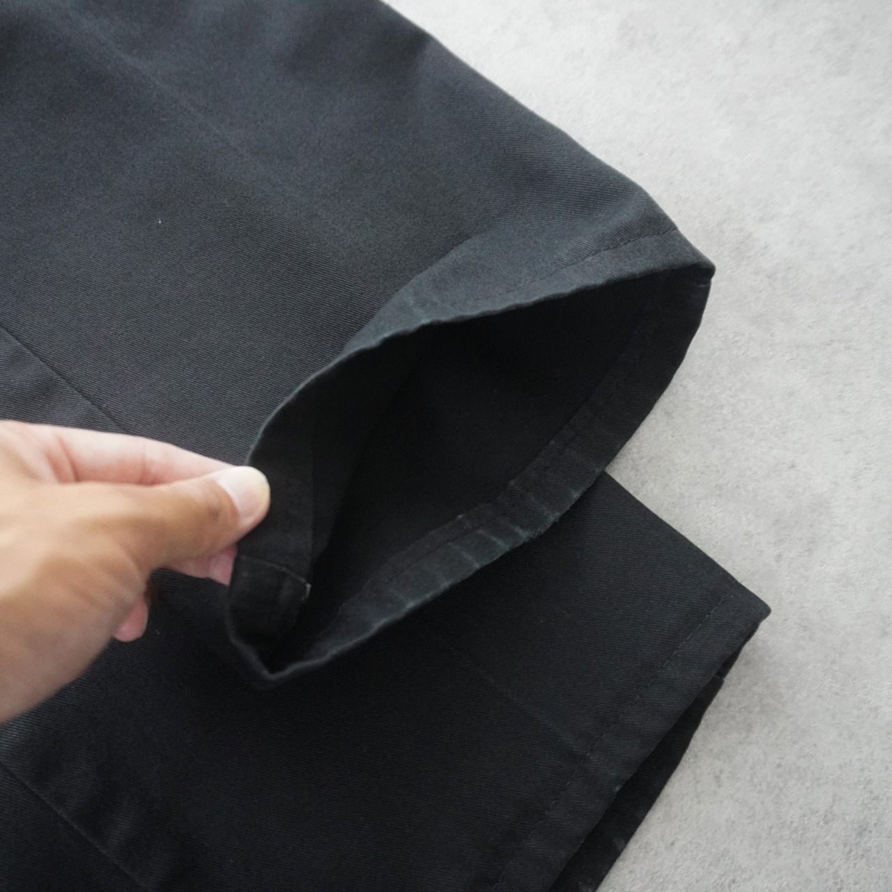 80s Dickies 874 work pants "made in USA" black [W35L26相当] 古着 - 11