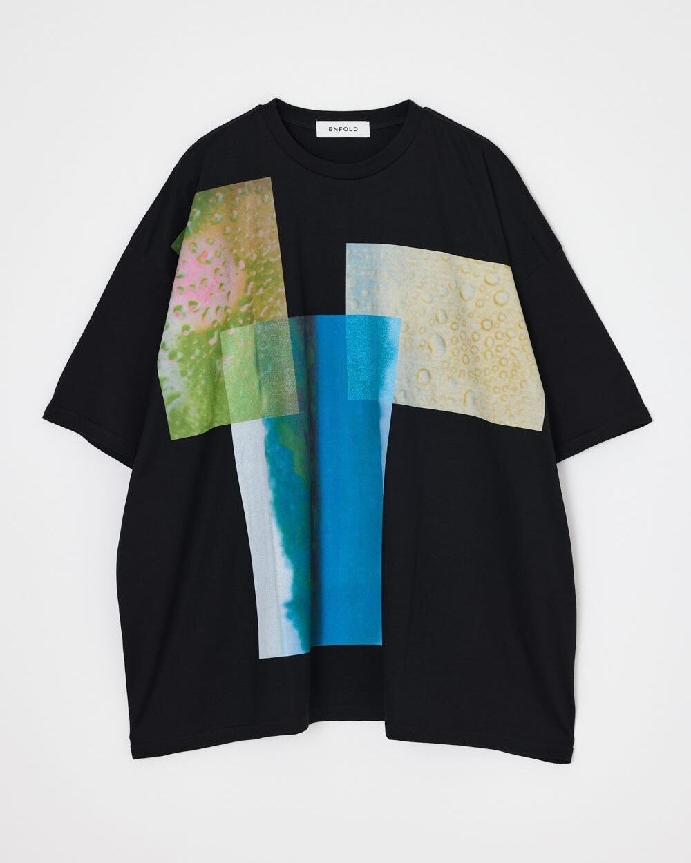 ENFOLD / RAIN LARGE T-SHIRT -black- | LA VILLA ROUGE