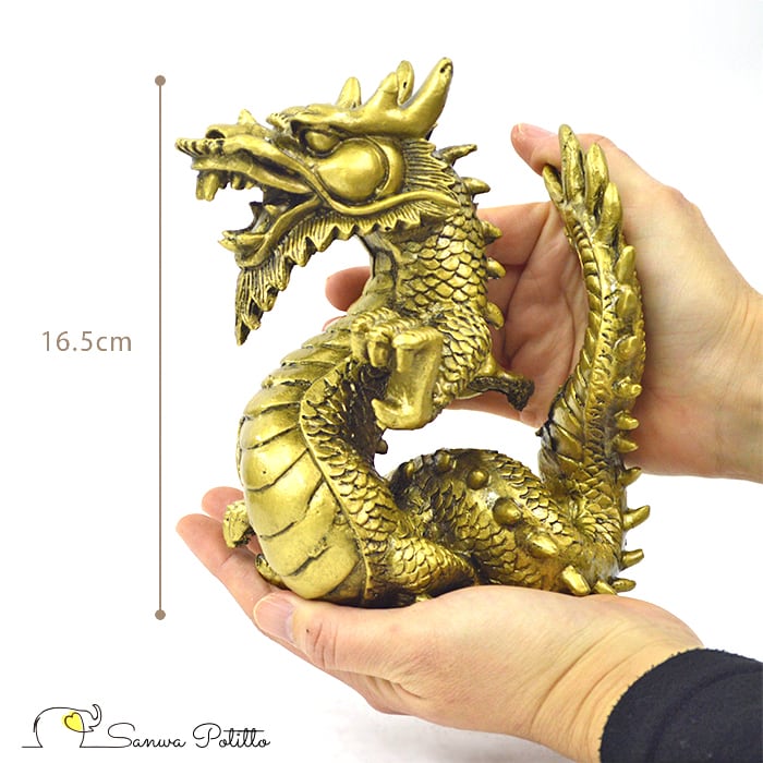 龍 西洋風ドラゴン S18162 高さ16.5cm ゴールド 金 ドラゴン 龍 龍 西洋風ドラゴン S18162 高さ16.5cm ゴールド 金 ドラゴン 龍