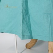 フラダンス 衣装 ワンピース ドレス グリーン系 MUUMUU PARADAISE ハワイ製 ミントグリーン 無地 シンプル フリル ハワイアンダンス レディース ブルー系 さわやか 華やか 鮮やか かわいい おしゃれ 上品 大人っぽい フラ ダンス レッスン 練習 リネン コットン 軽やか 夏服 フェス パーティー コーディネート お出かけ 着まわし ふんわり