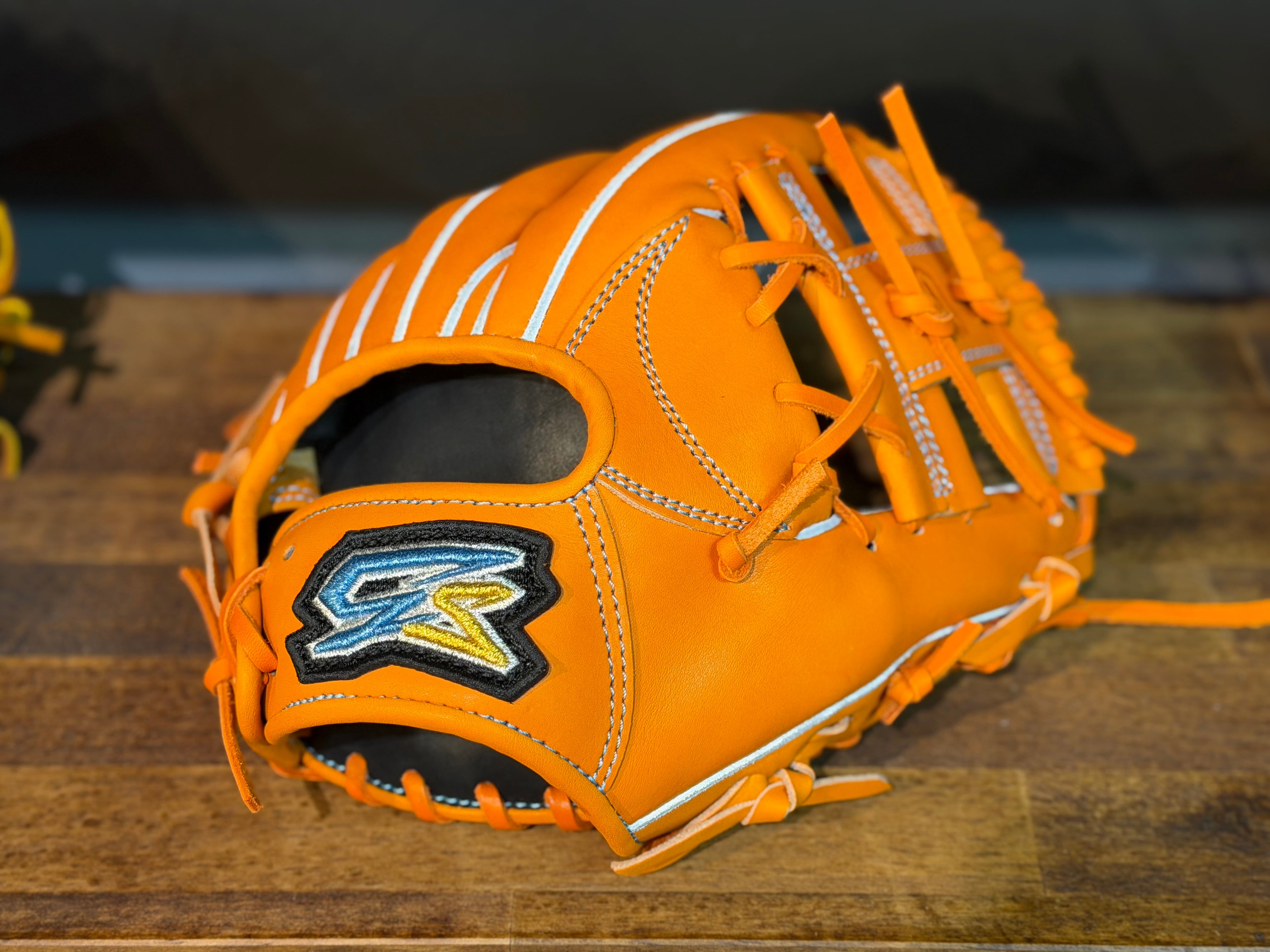 GS 軟式仕様内野用 当て挟み型 オレンジ×オレンジ