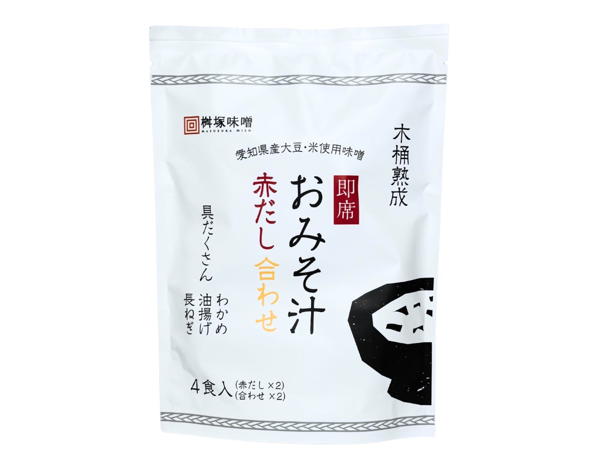 木桶熟成 即席おみそ汁 赤だし/合わせ 4食入