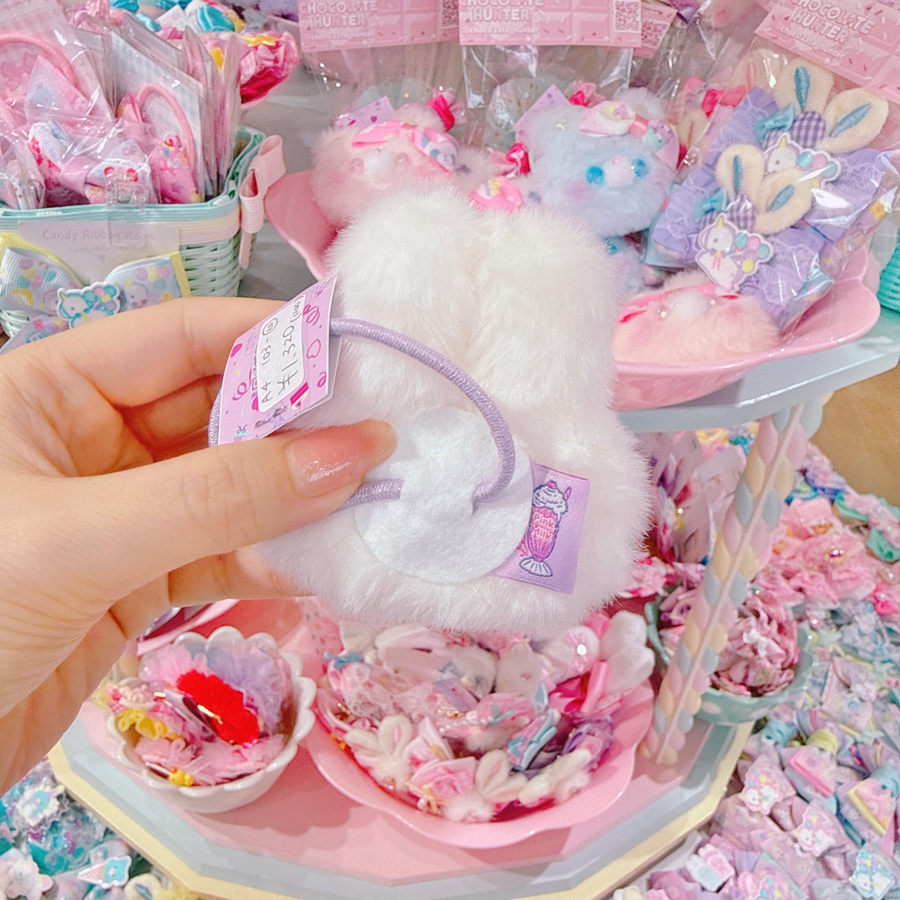 【A4】103-20うさっころヘアゴム