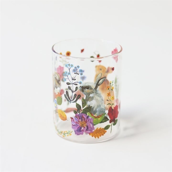 【Nathalie Lete】耐熱ミドルグラス 約340ml|Rabbits