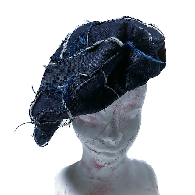 UNFINISHED 岡山デニムクラストベレー帽2023071