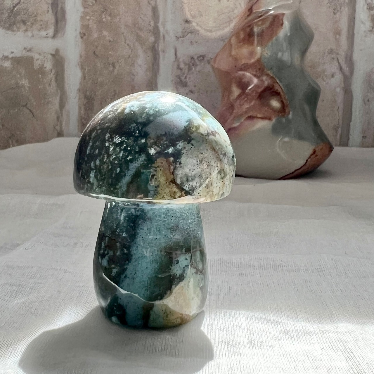 オーシャンジャスパー*マッシュルーム6*天然石インテリア*置き物