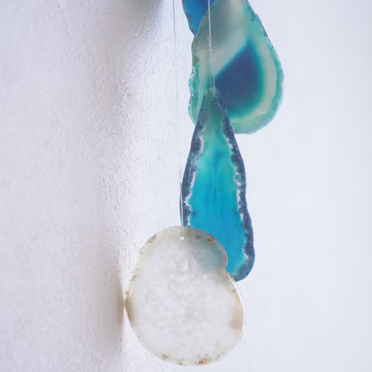 Marine Blue - アゲートヒーリングチャイム / Agate Sun Catcher Wind Chime 478