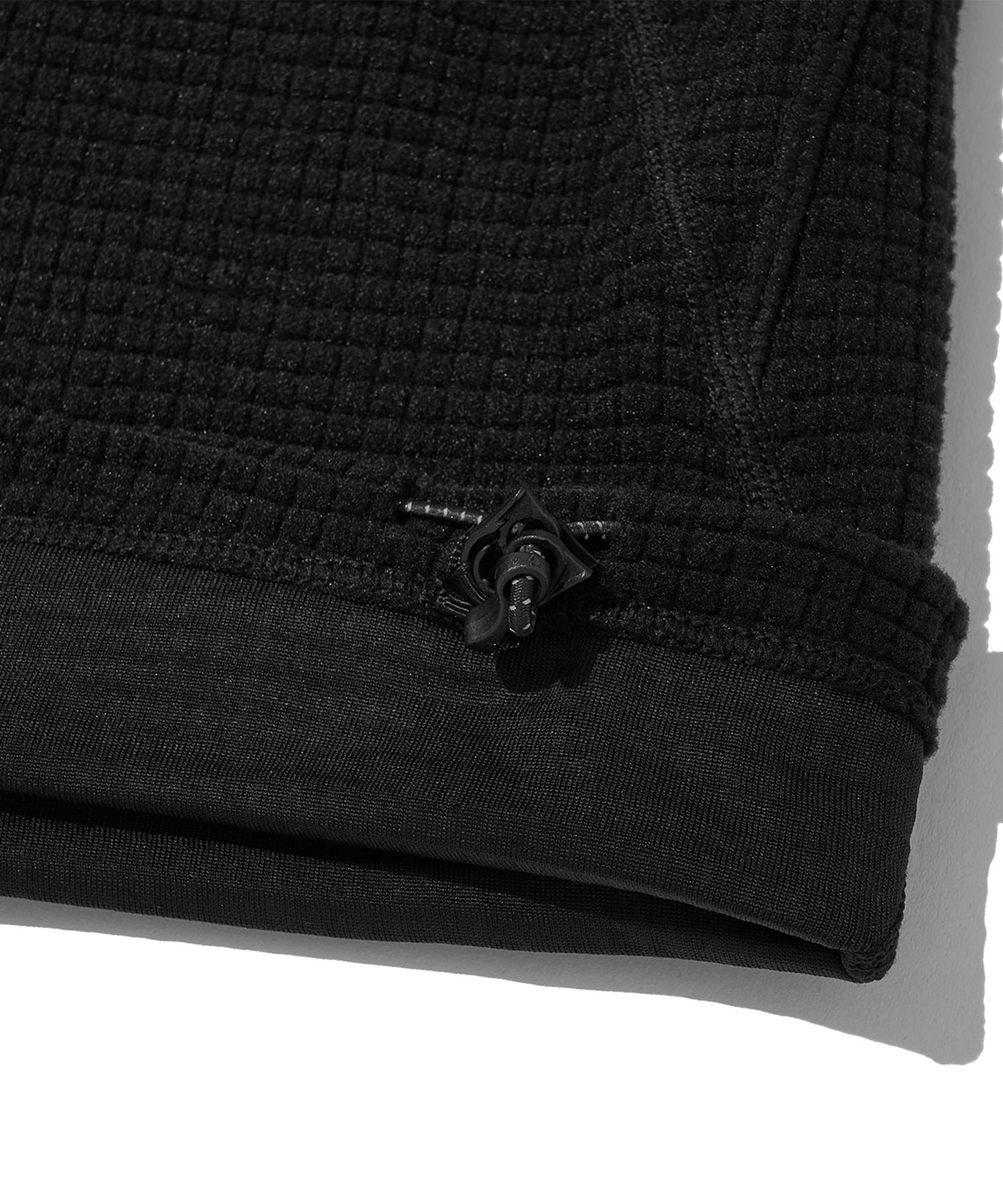 THERMOSQUARE FLEECE ZIP HOODIE_BLACK