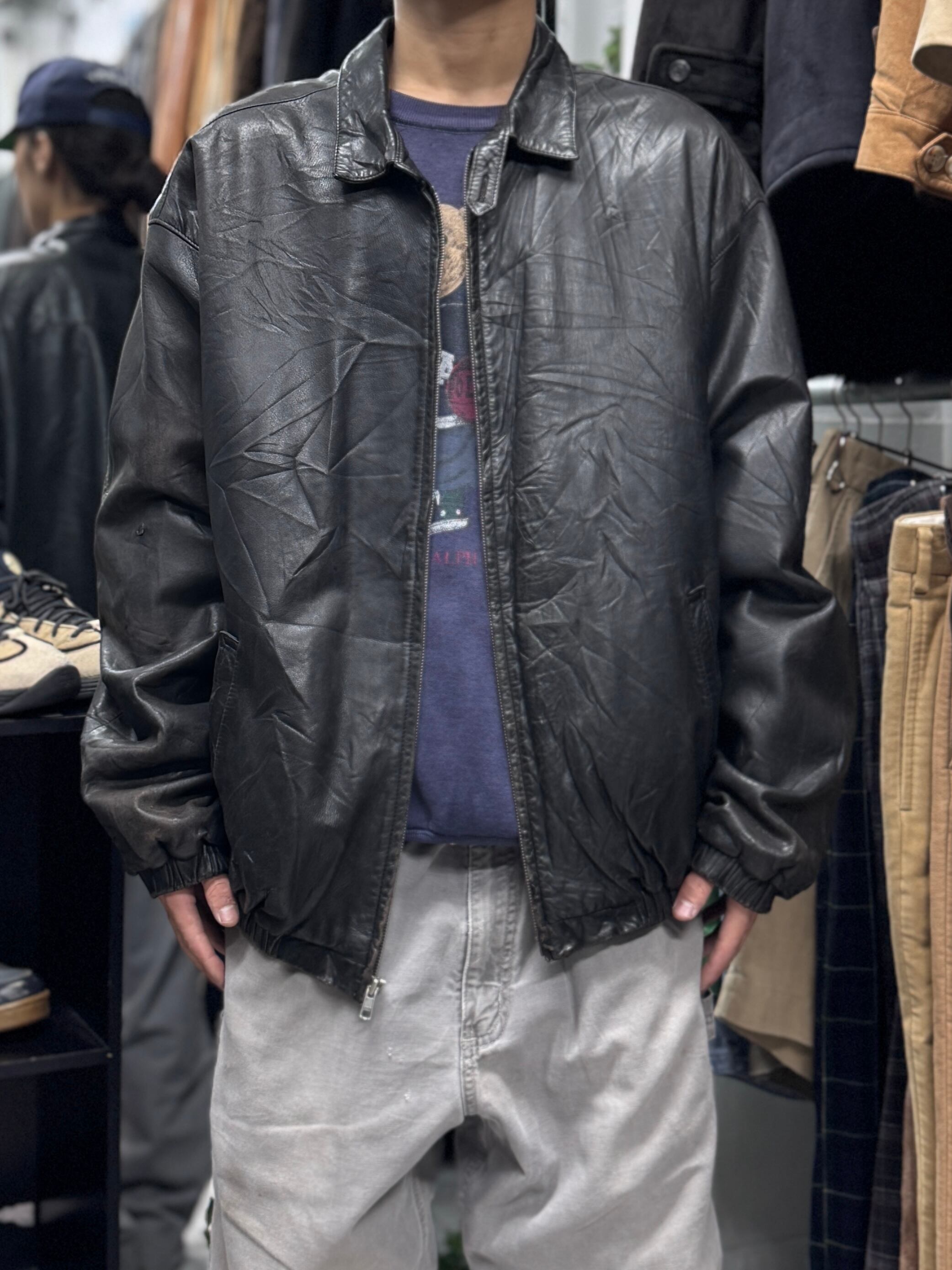 Polo Ralph Lauren Leather Jacket ポニーなし 90s ralphlauren ポニー無し レザージャケット L/ラルフローレン