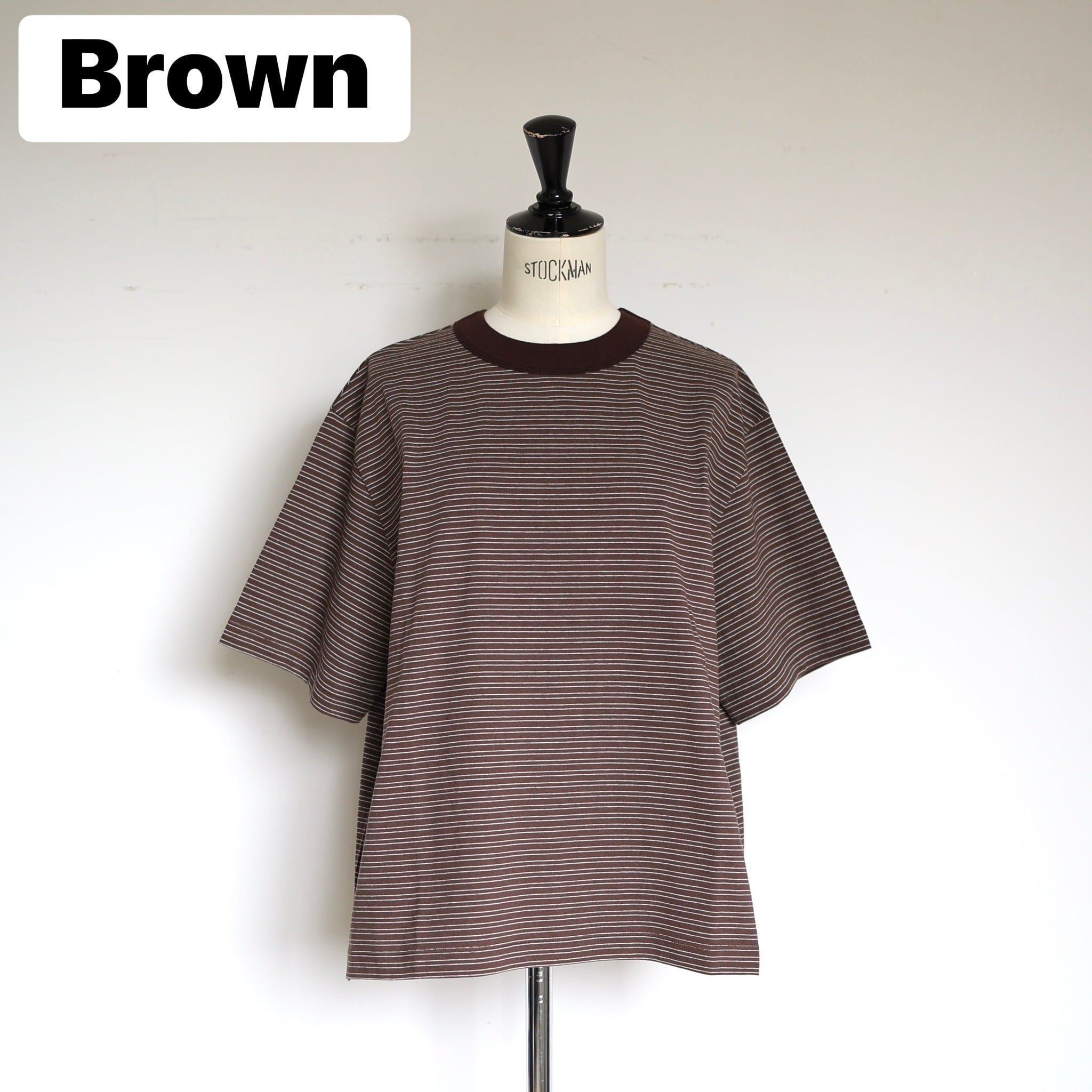ジプソフィア gypsohila border long tee 2 brown GPSK-542 Border Tee | gypsohila