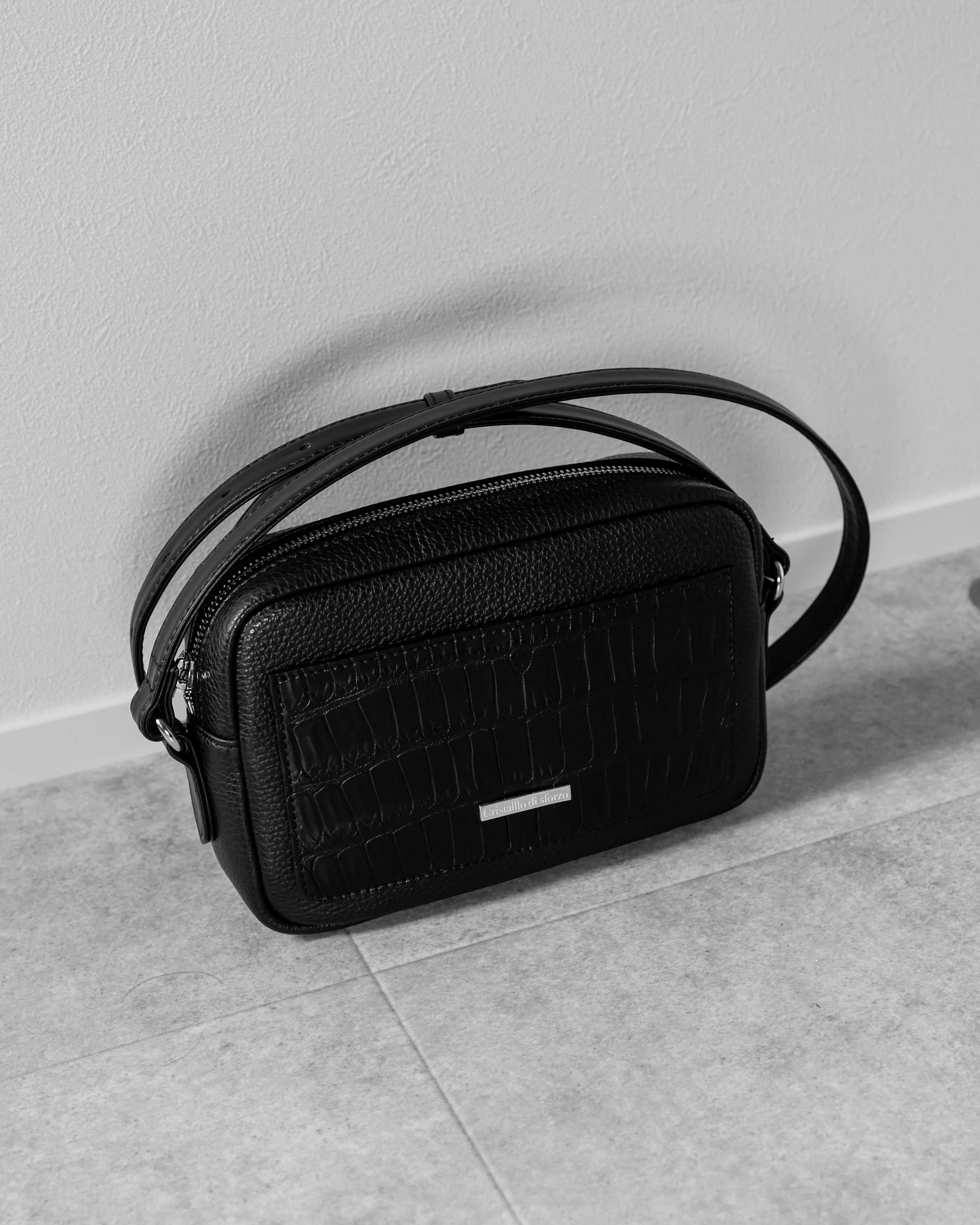 即納在庫追加】Italian Emboss / Crocodile Porosus Mini Shoulder Bag