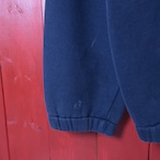 90s POLO RALPH LAUREN ハーフジップスウェット 赤×ネイビー エポレット 金ボタン