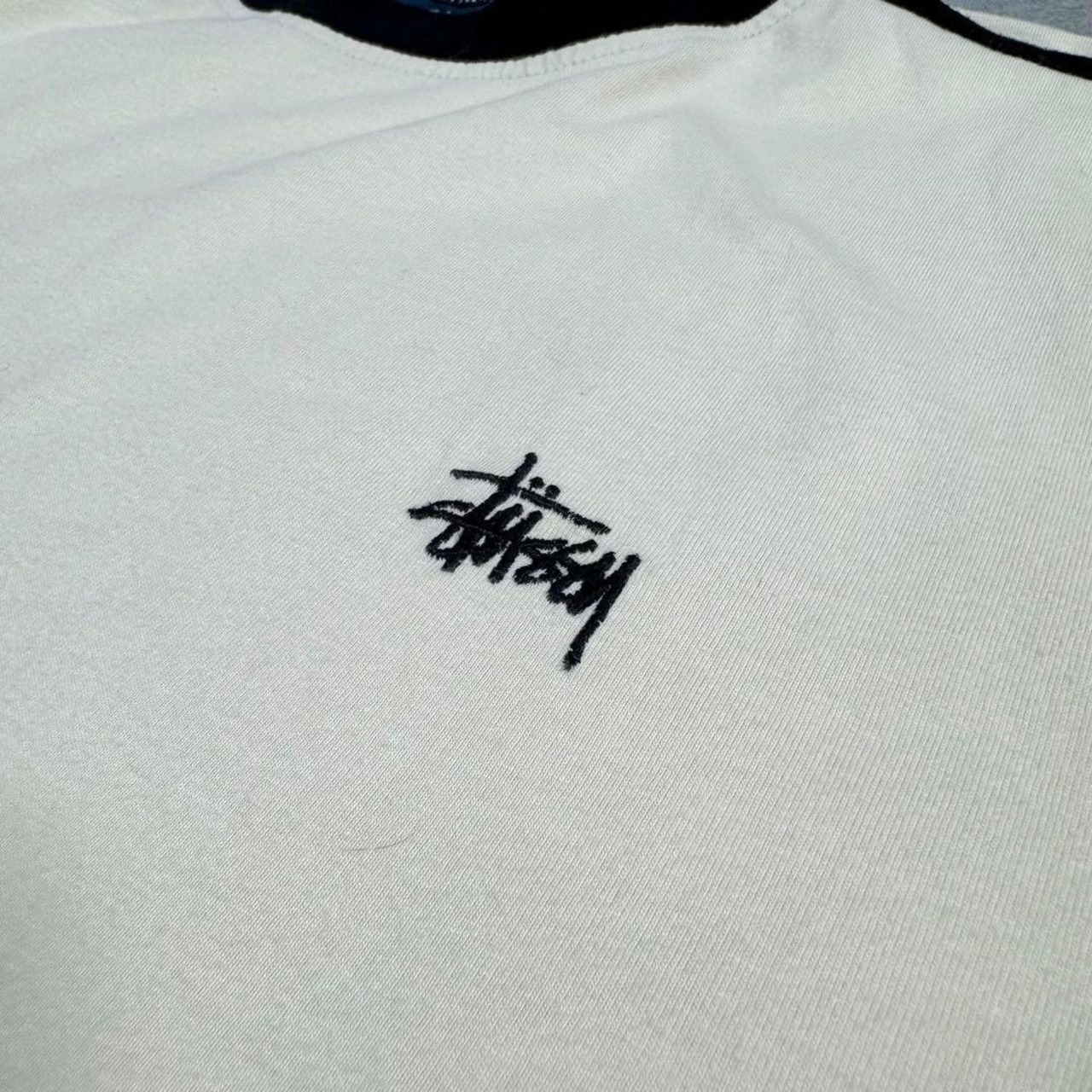 【唯一無二の究極配色】ステューシー Tシャツ 90s 紺タグ USA製 一点物