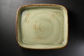 steelite クラフト グリーン オブロング ロースター 35.5cm×30.5cm