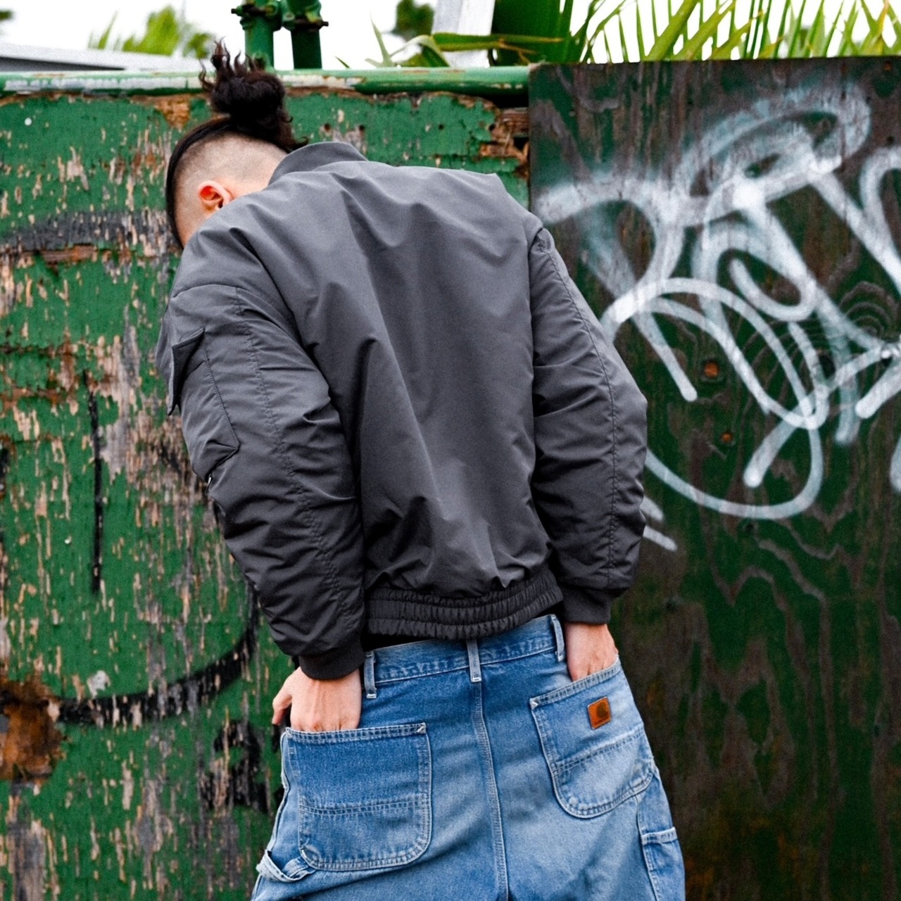 YORU CLUB FLIGHT JACKET【Gray】