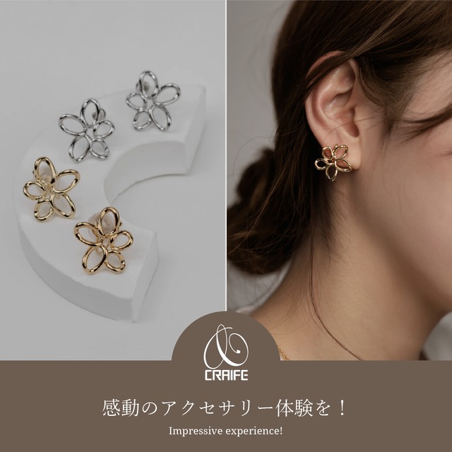 Earring/Pierce -Gold/Silver-
