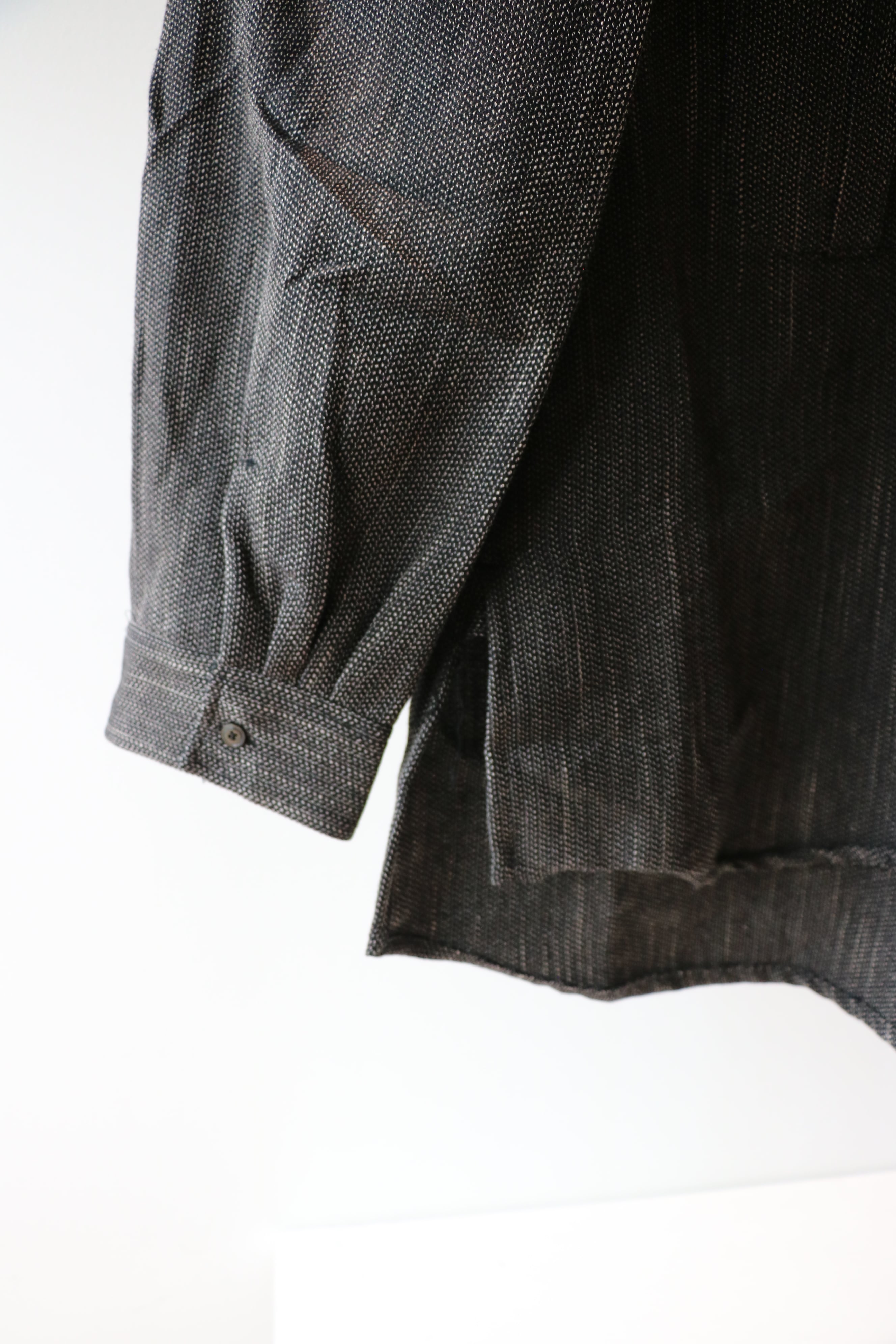 Ancellm -MELANGE WOOL OVER WORK SHIRT- / ANC-SH74-B / アンセルム