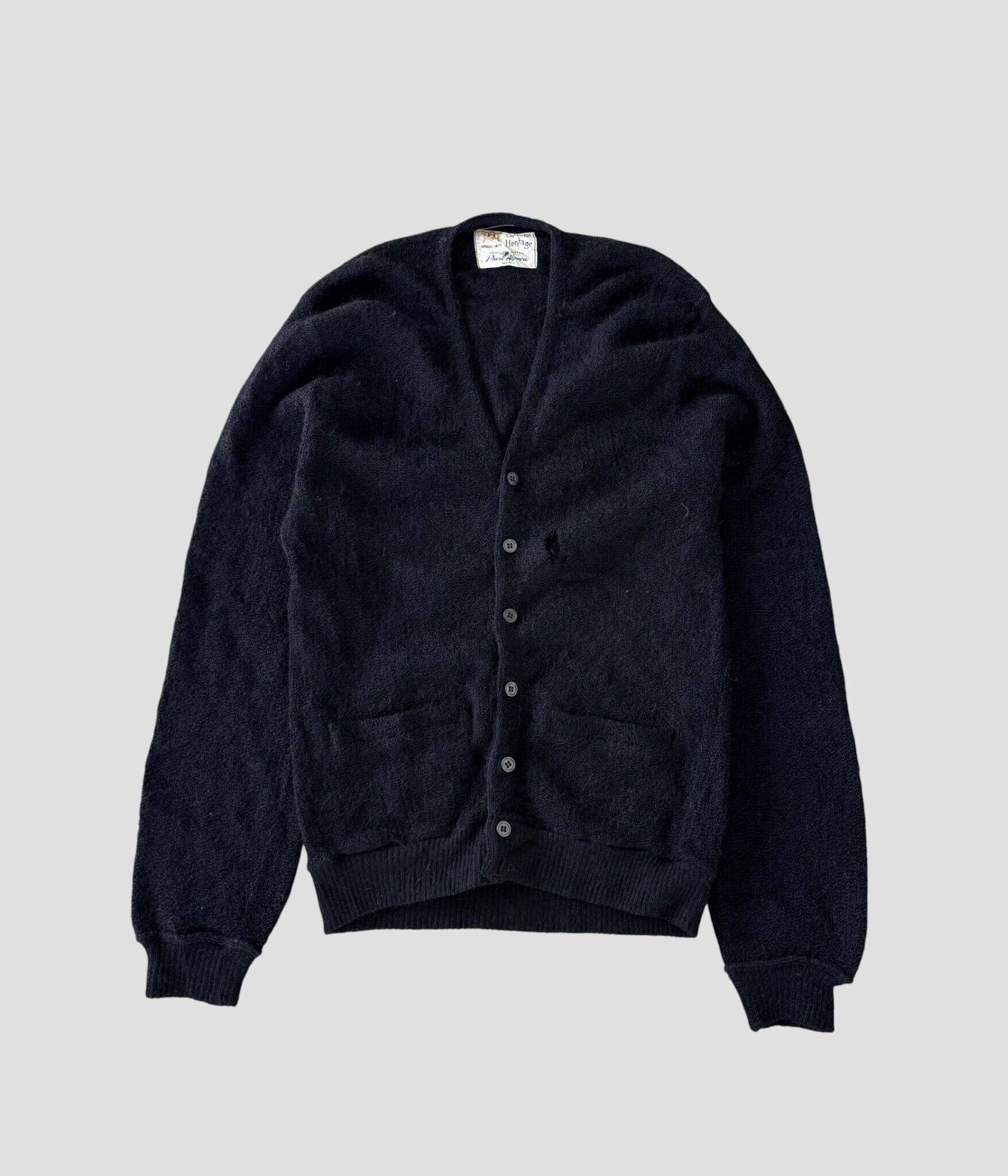 Herbert Mills- Vintage 60-70s M Alpaca Cardigan | BEGGARS BANQUET