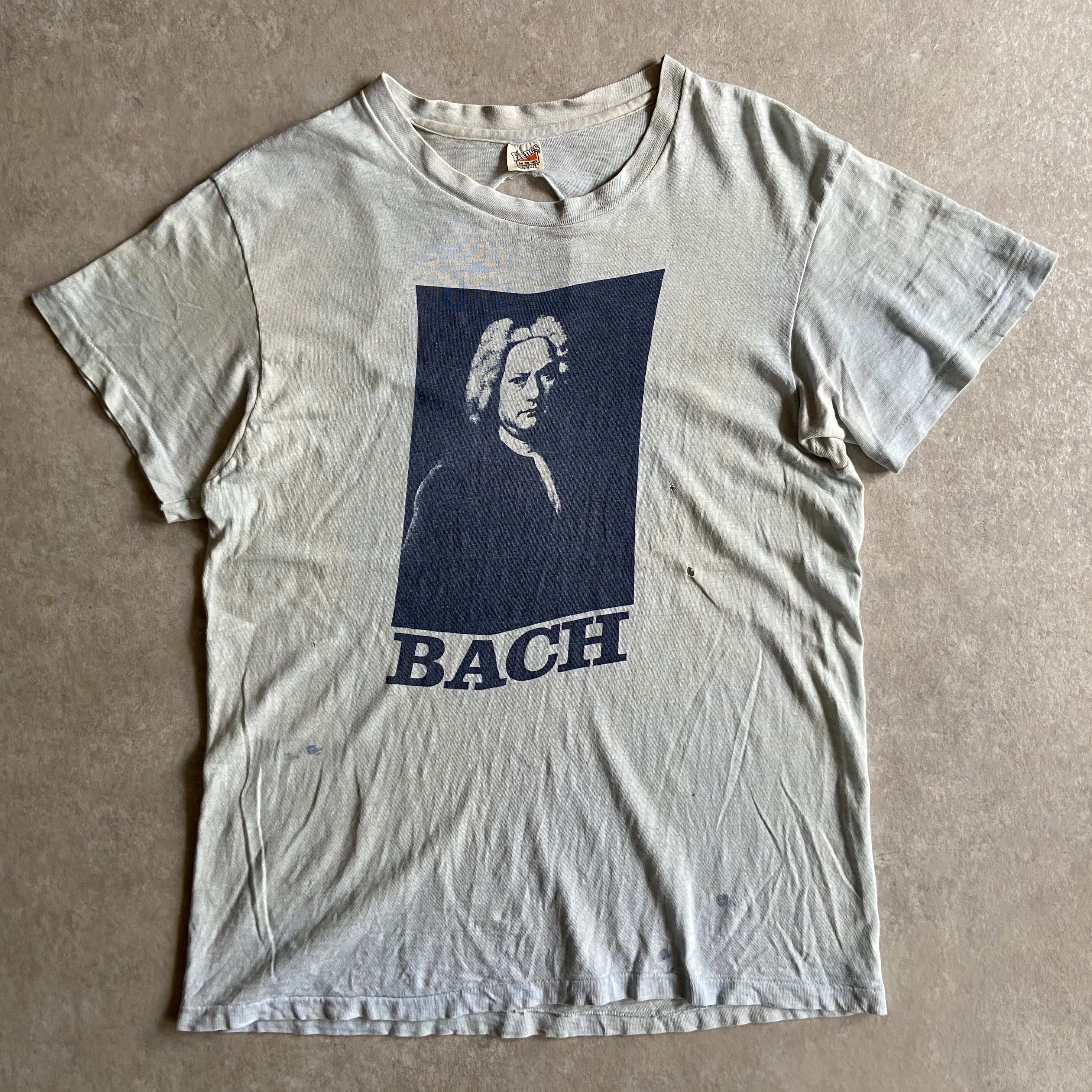 1970s Vintage Hanes Bach Tee M Made in USA G978