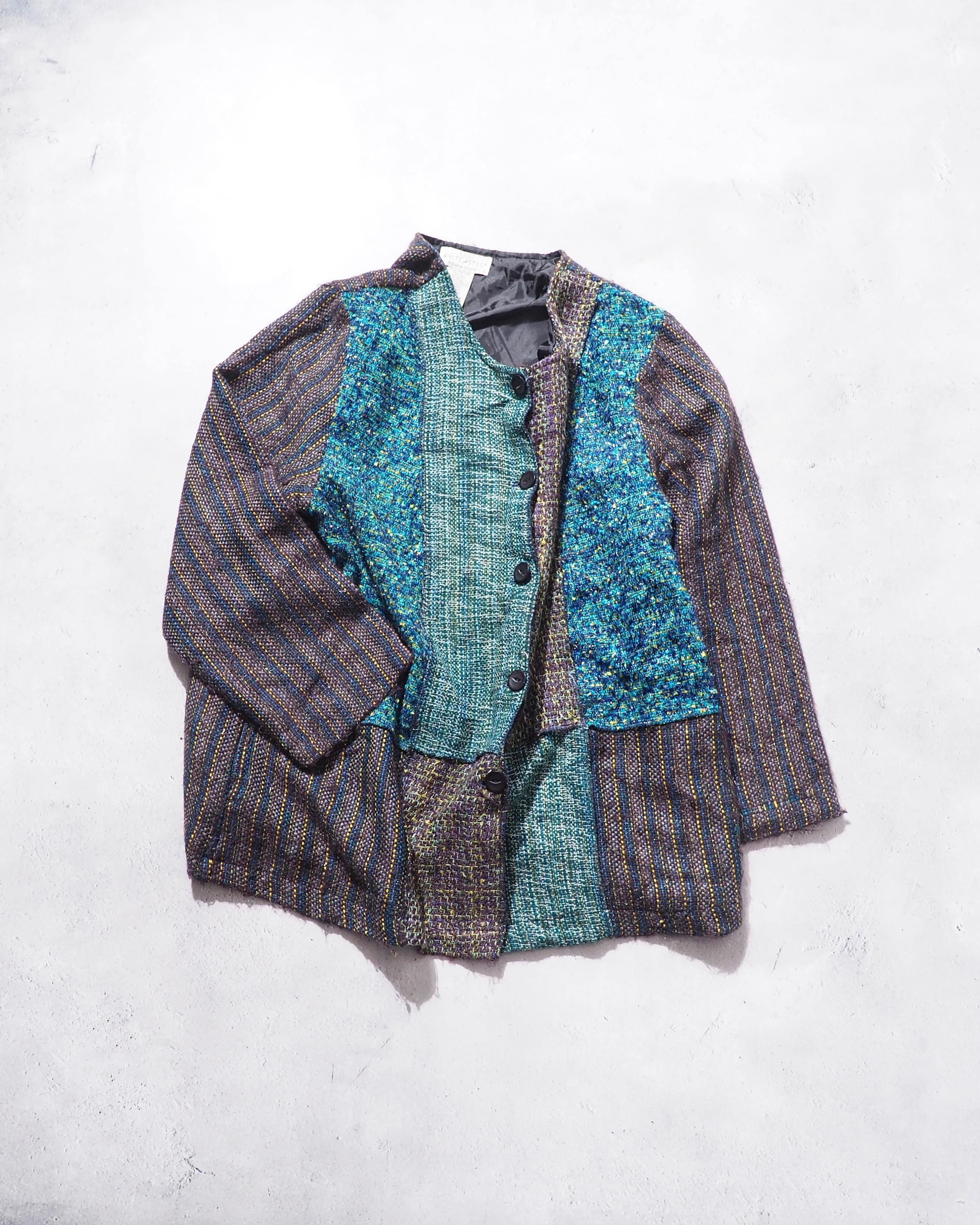 " WHITE STAG " Beautiful Cold panel Custom Patch work jacket