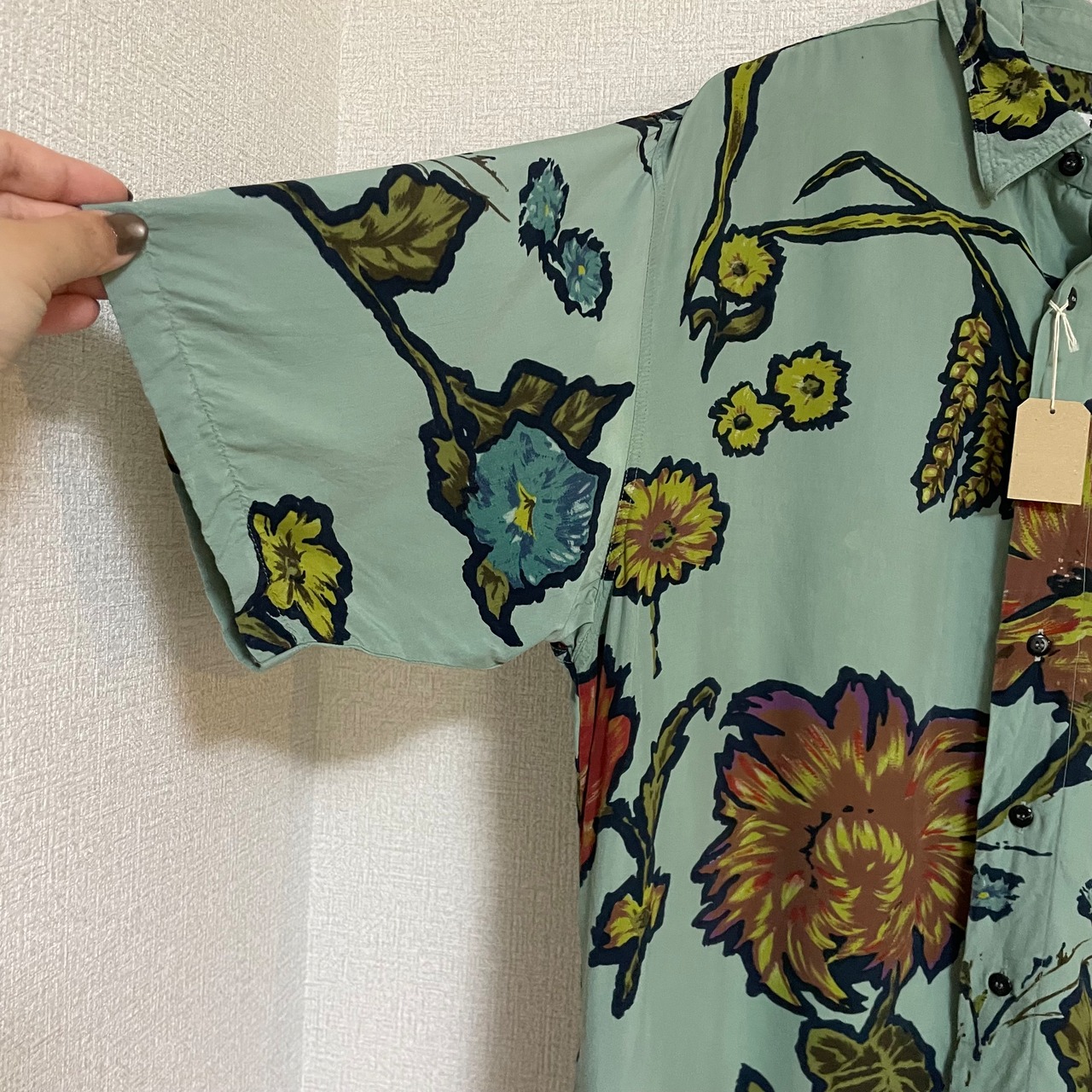 西ドイツ製　BERTONE  総柄シャツ