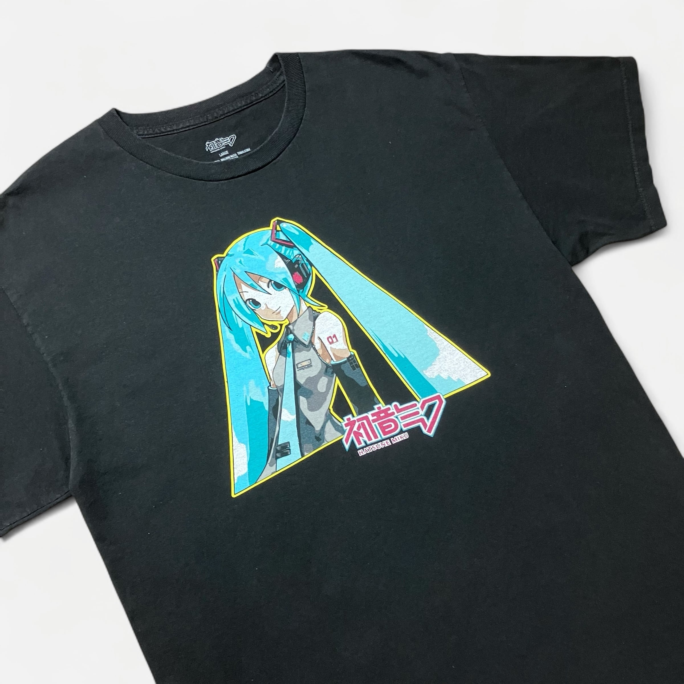 L】00s~10s 初音ミク “初期ミク” アニメ Tシャツ ボーカロイド USA