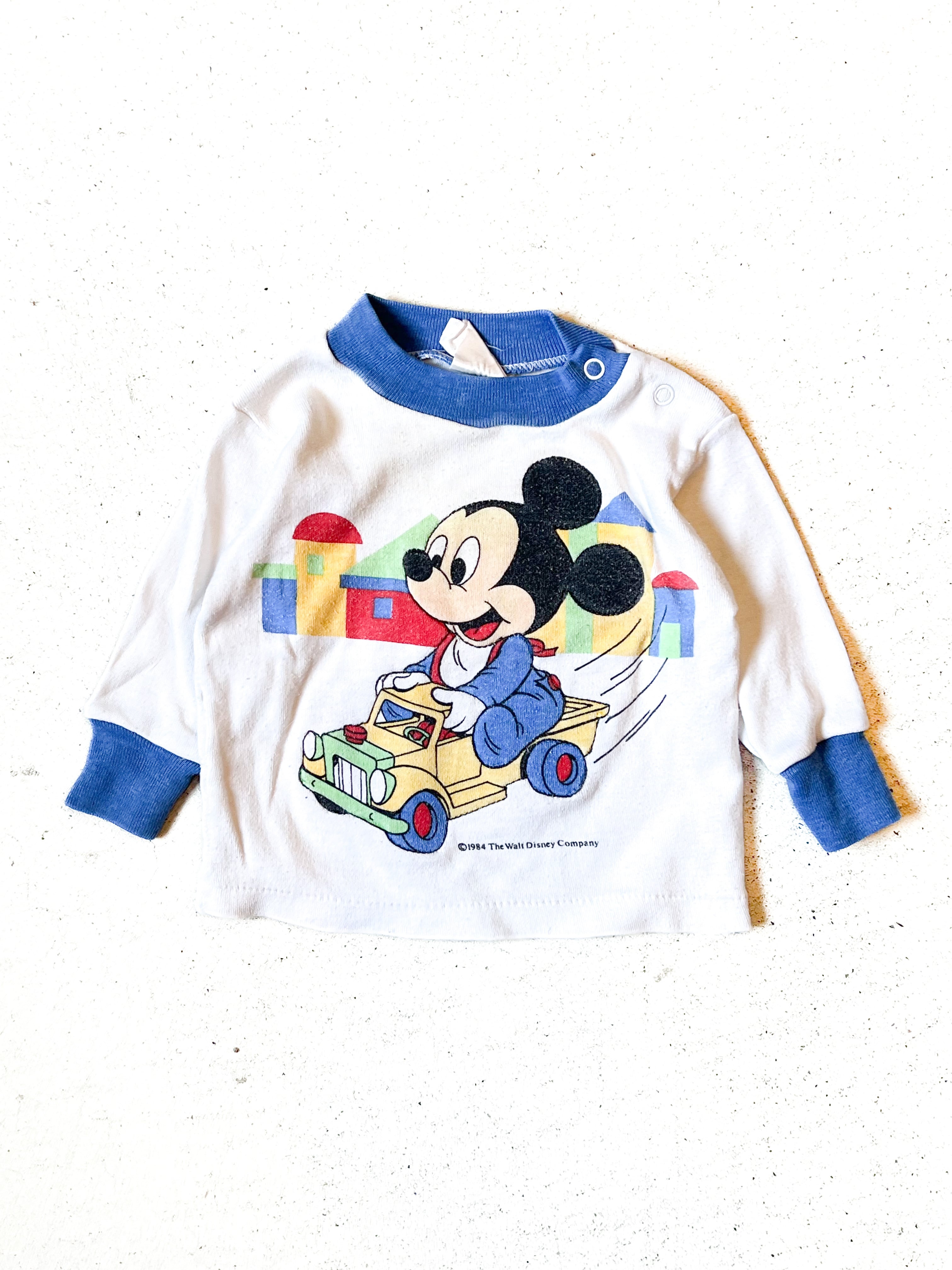 【70cm】VINTAGE 90's ベビーミッキー ロンT【b190】