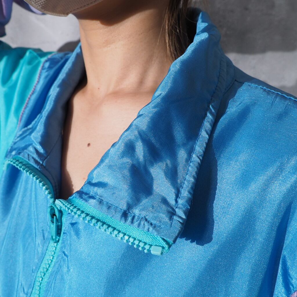 1980-90s ellesse transformation pale tone color blouson (made in Italy)