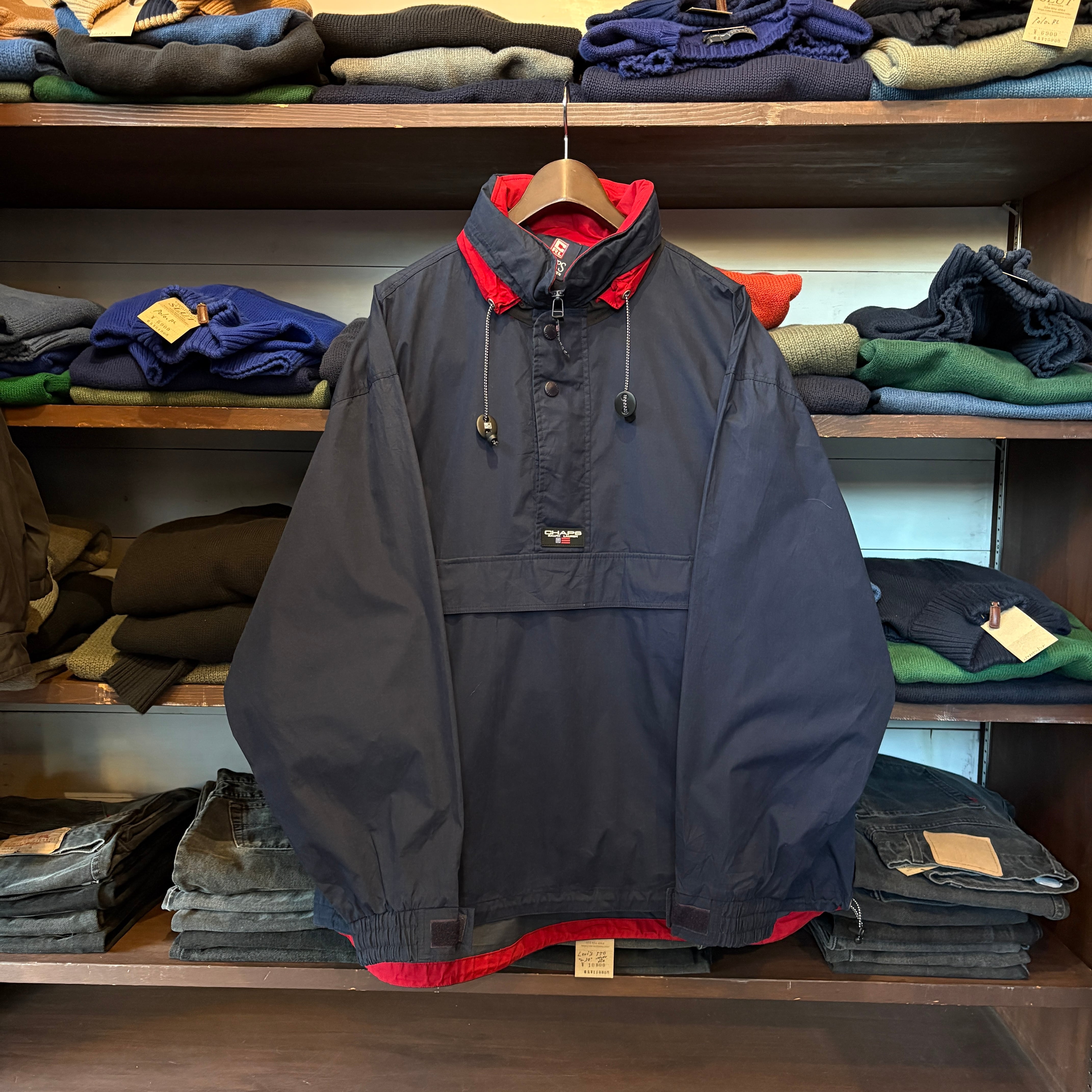 CHAPS Ralph Lauren Anorak Parker Size : L ( Navy×Red ) ラルフ