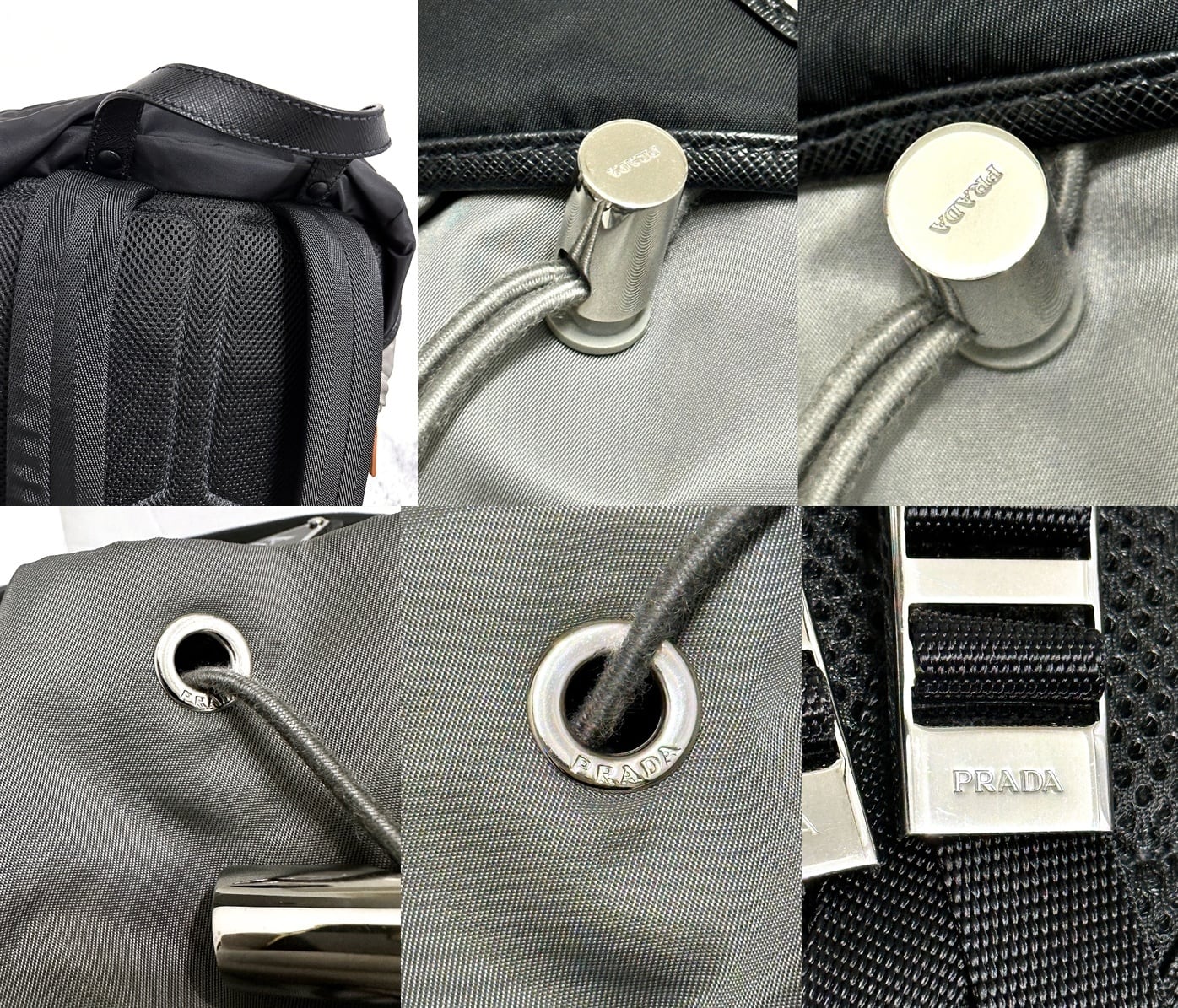 PRADA プラダ Re-Nylon サフィアーノレザー バックパック 2VZ135