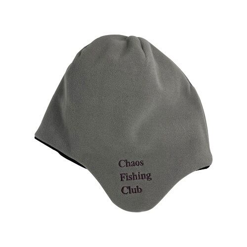 Chaos Fishing Club　REVERSIBLE FLEECE CAP　カオスフィッシングクラブ　リバーシブルフリースキャップ　 ブラック×グレー / チャコール×ブラック / グレー×チャコール | MEGURU powered by BASE