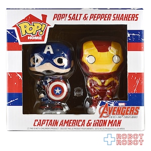 ファンコ POP! HOME アベンジャーズ エイジ・オブ・ウルトロン キャプテン・アメリカ & アイアンマン ソルト & ペッパー シェイカーズ 陶器 未開封