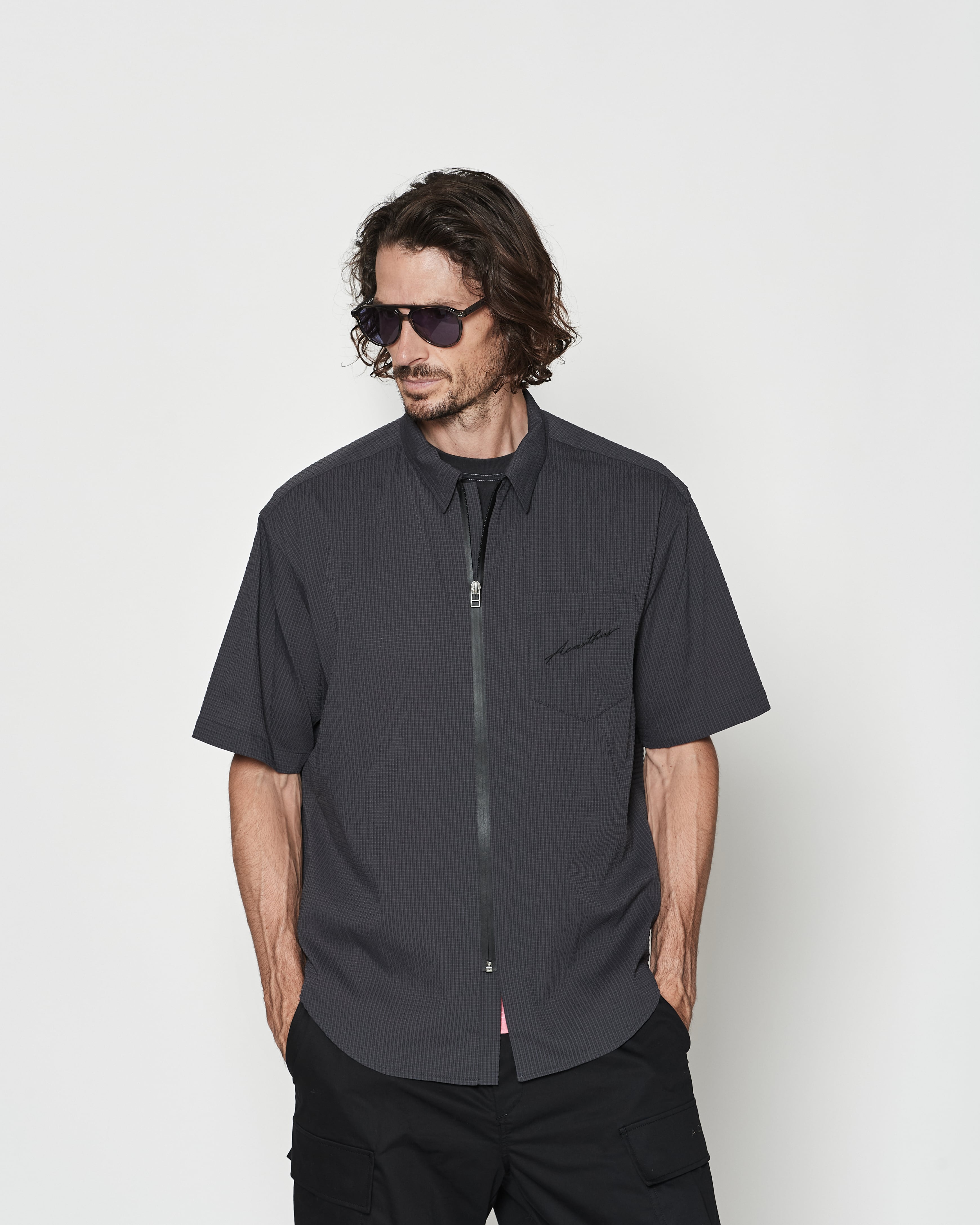 Dot Air® ジップアップ 半袖シャツ | ACANTHUS ONLINE STORE