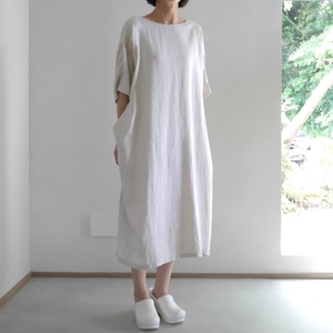 linen dolman one-piece  リネンドルマンワンピース　evam eva