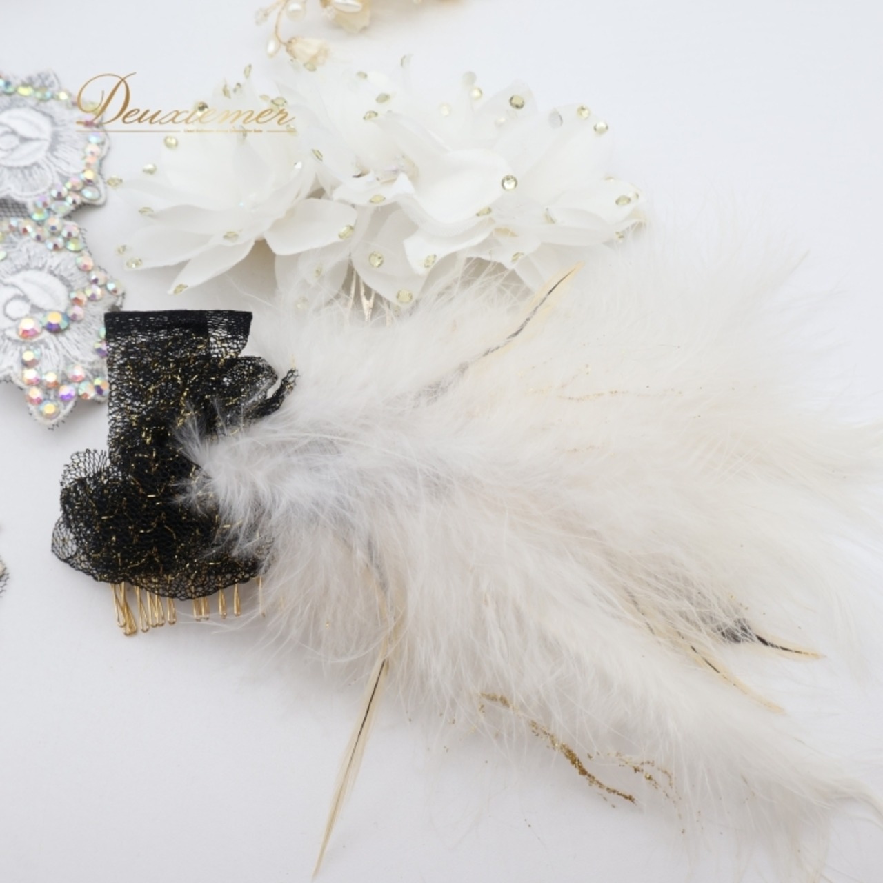 社交ダンス 小物 まとめ売り セット シニヨン コーム ヘアオーナメント モチーフ 羽 ネックレス 髪飾り アクセサリー デモ 競技 ダンス パーティ 発表会 白 アイボリー ホワイト系 シルバー系 シニヨンカップ 豪華 髪飾りセット おしゃれ コーディネート デザイン ダンス衣装 イベント用 アクセサリーセット ラグジュアリー パーティーアクセサリー 女性用 髪型 競技用 発表会用 可愛い