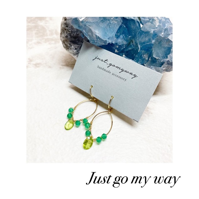 ペリドット&グリーンオニキス