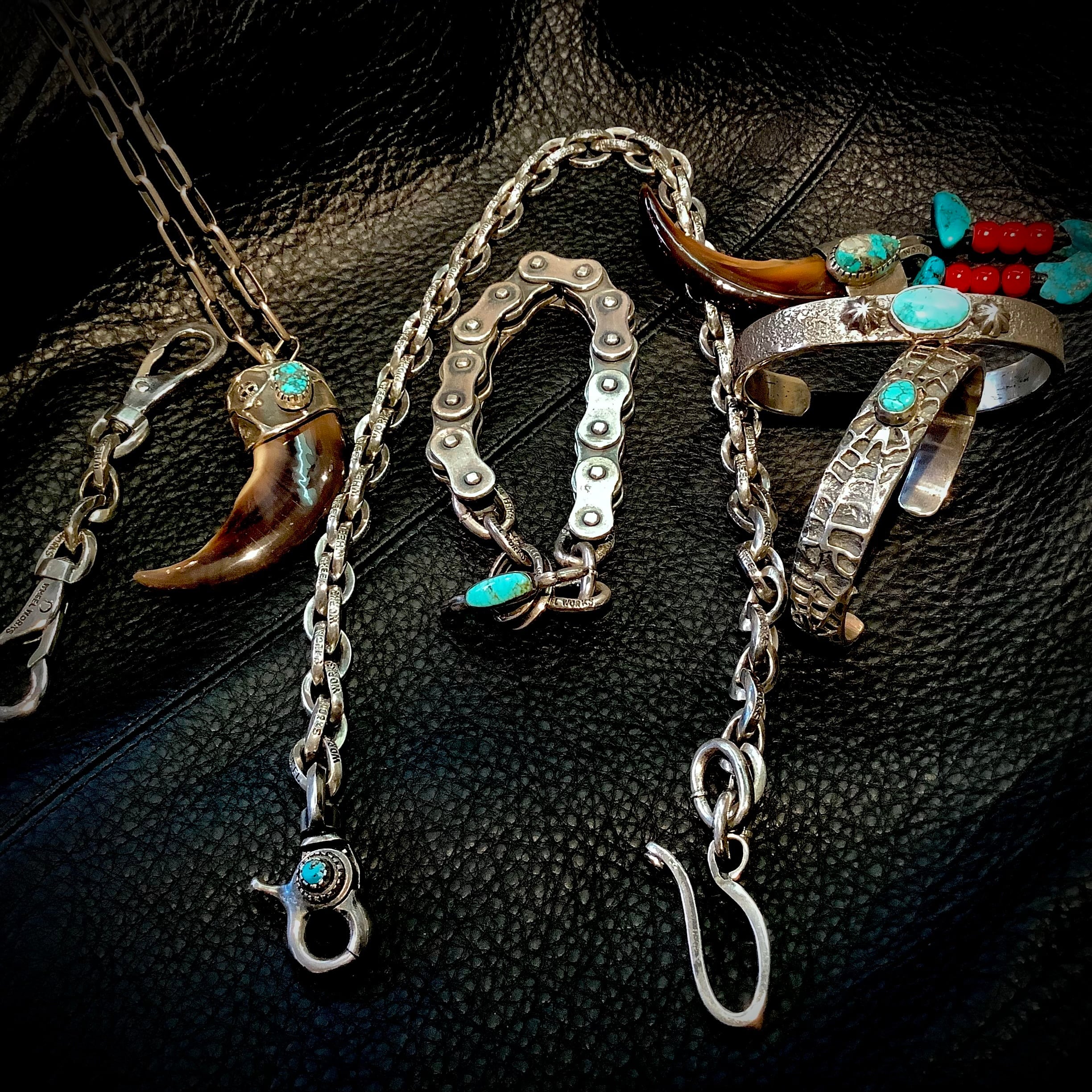 WHEELWORKS ウォレットチェーン WalletChain turquoise clip