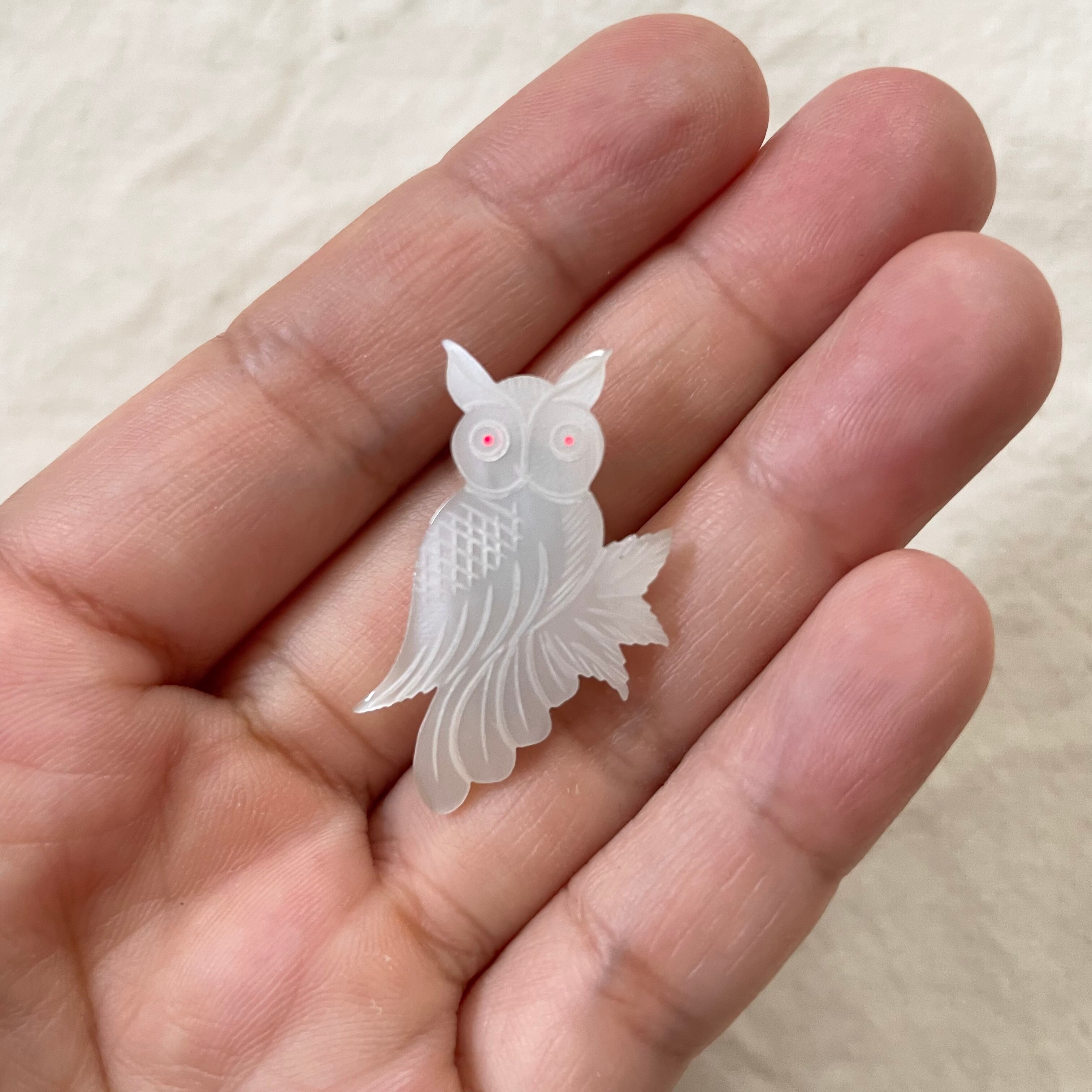 フクロウブローチ