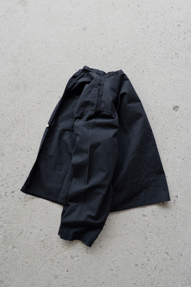 VENTITANK PROJECT EURO SWEDISH ARMY 1970's COSTOM REMADE SURGICAL HANTEN SHIRT DYED BLACK DEAD STOCK スウェーデン サージカルハンテンシャツ